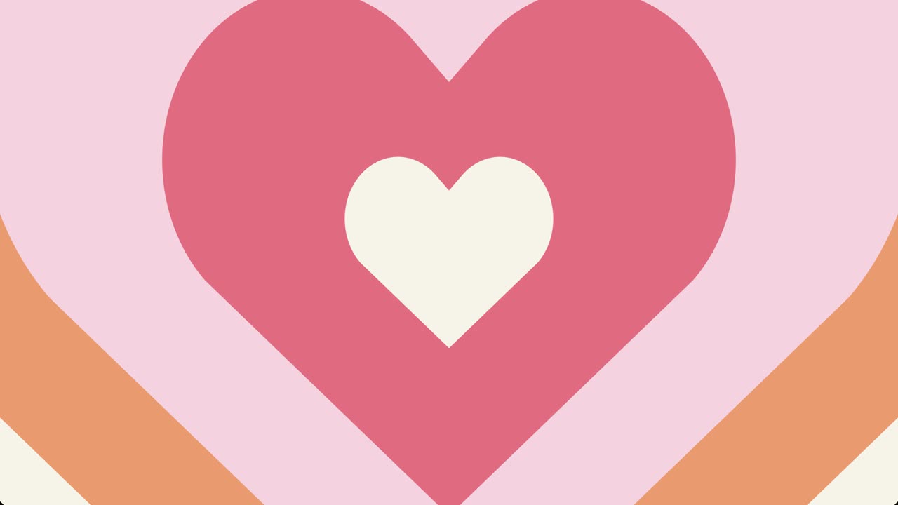 Valentine Heart love animation loop. Valentine’s day moving heart motion background ending scene. 4K Seamless Looping animated Backdrop for valentines day, anniversary, mother’s day