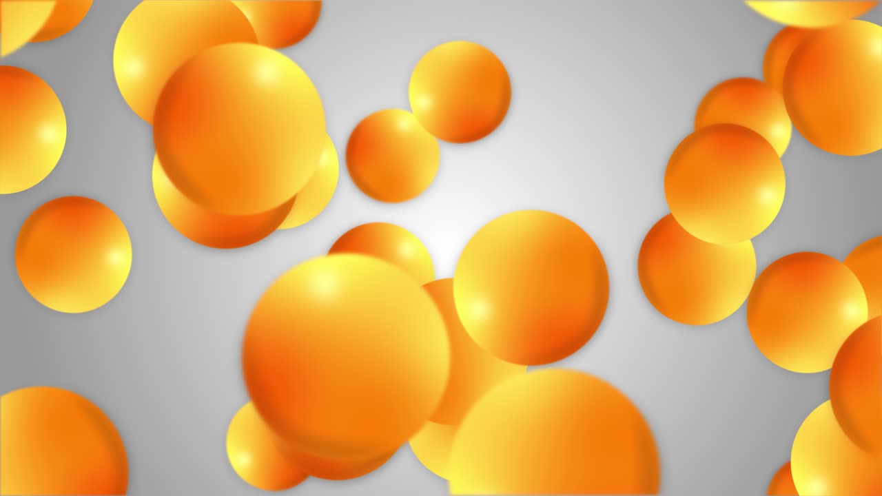 Orange Balls Abstract Background