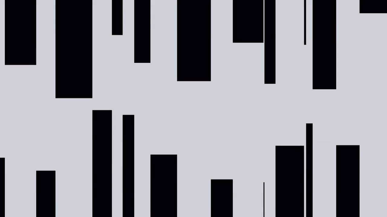 Abstract Motion Graphic with Moving Black and White Rectangular Bars