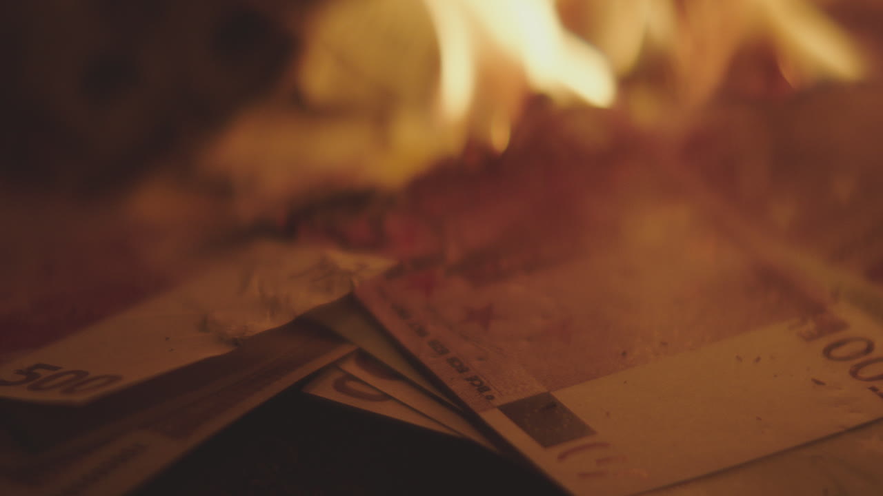 Burning Euro Money