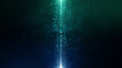 particles blue green event game trailer titles cinematic concert stage background loop