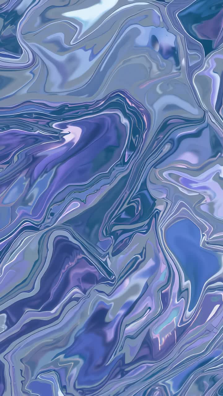 Video verticale: motivo marmorizzato in riproduzione che si sposta su un piano digitale, con vortici e lucentezza che creano un loop