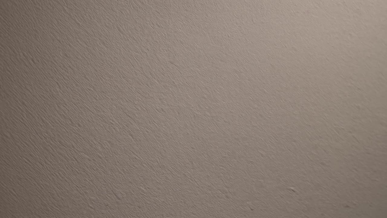 Close-up video shot of a textured wall surface, captured from a straight-on angle