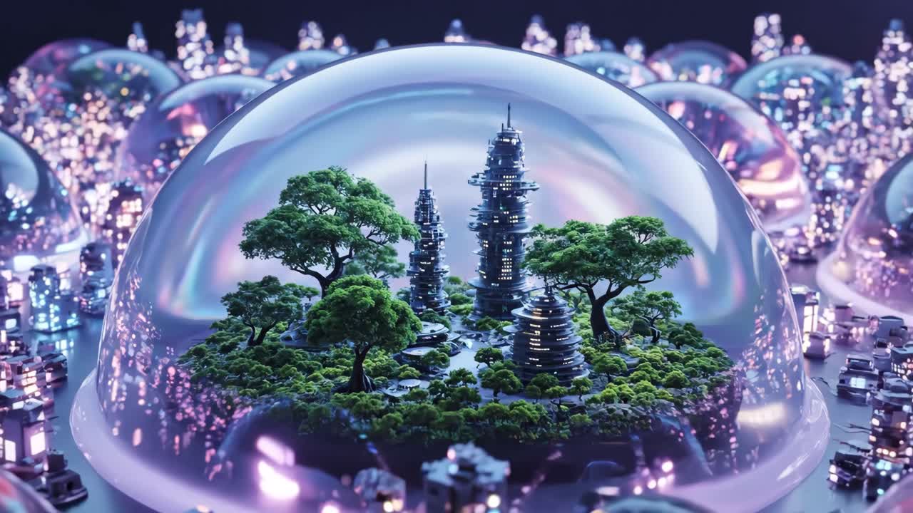 Futuristic Cities Under Domes