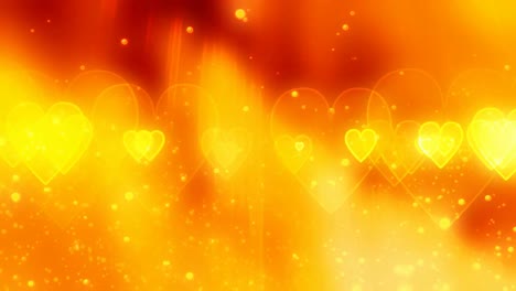 warm hearts background video effects