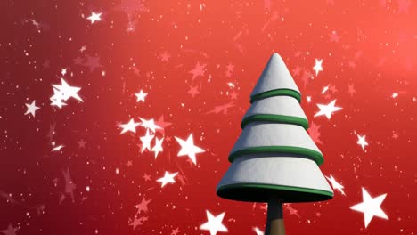 árbol de navidad y nevadas