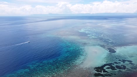 Barco-De-Buceo-Que-Viaja-A-Una-Hermosa-Biodiversidad-Saludable