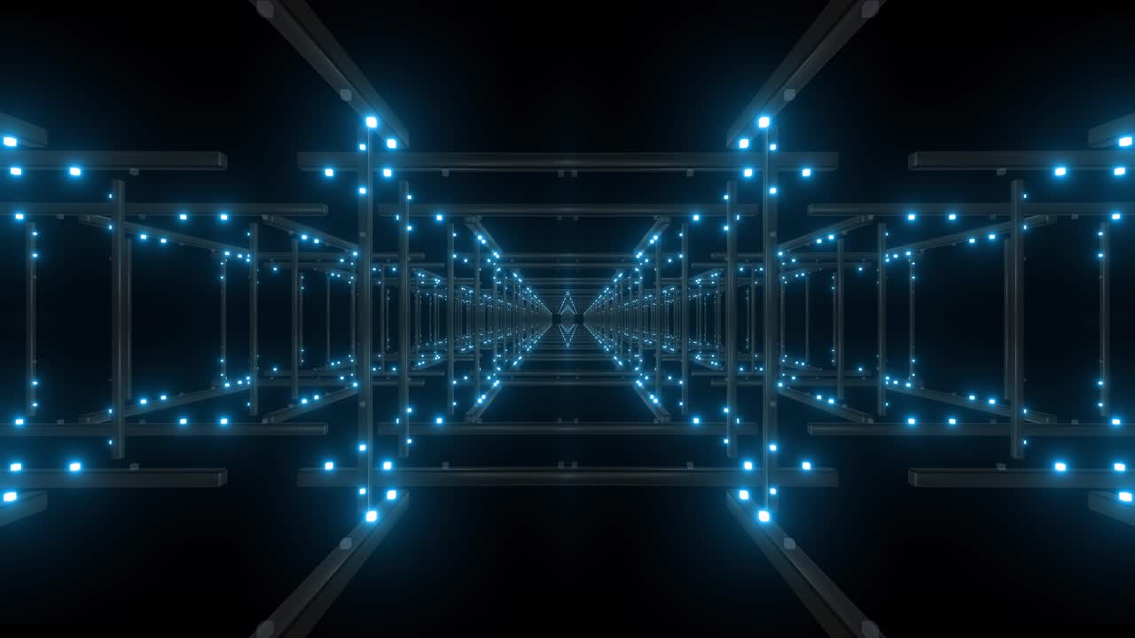 Futuristic Glowing Tunnel