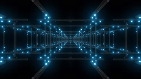 el túnel luminoso futurista