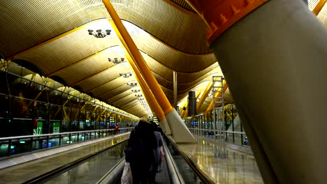 the terminal 4s at barajas airport. it is the main airport of madrid.