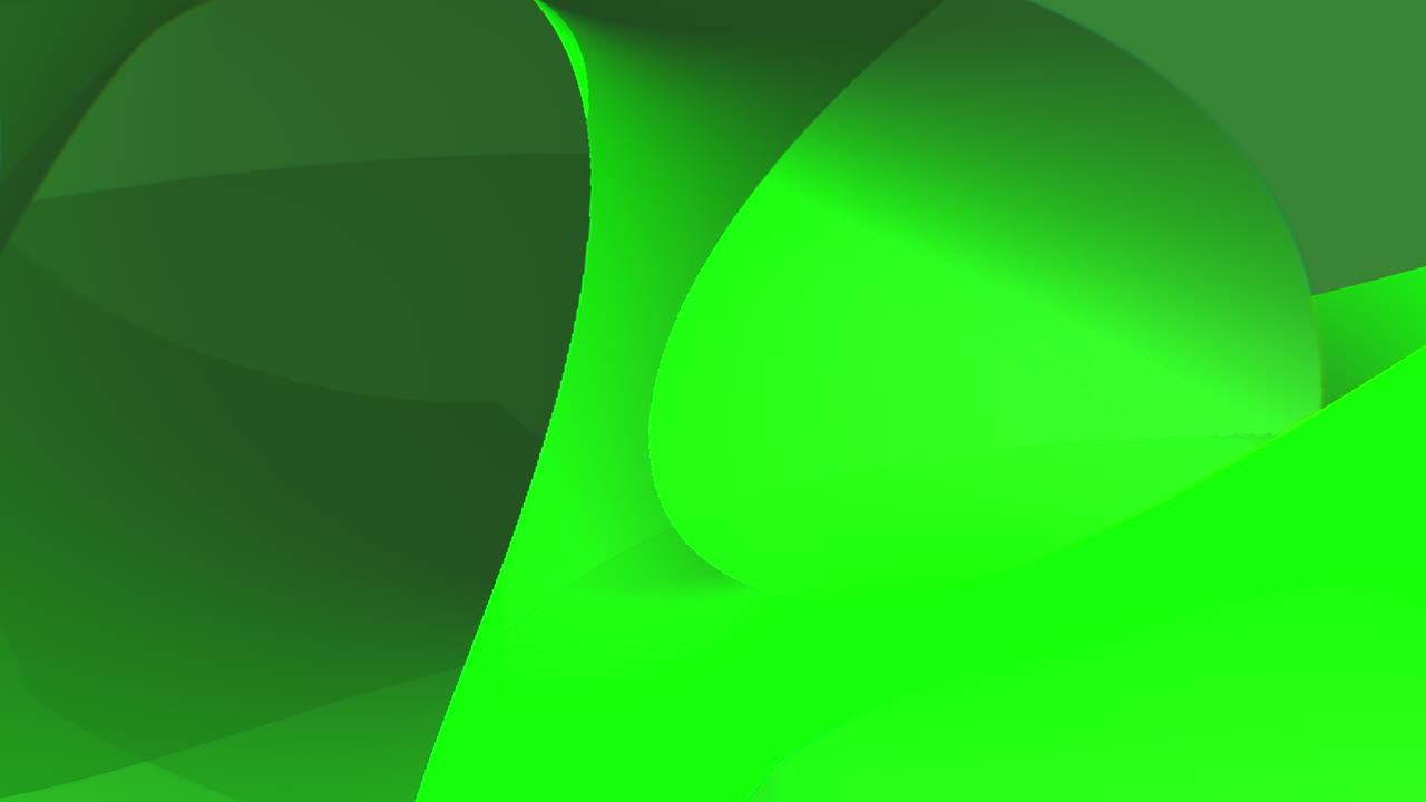 bucle de animación de fondo verde abstracto de capas de gradiente geométricas superpuestas