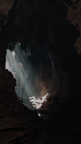 exploring the mysterious depths of a dark cave