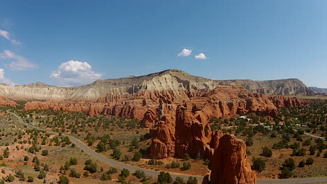 Tomas-Aéreas-De-La-Cuenca-De-Kodachrome,-Utah