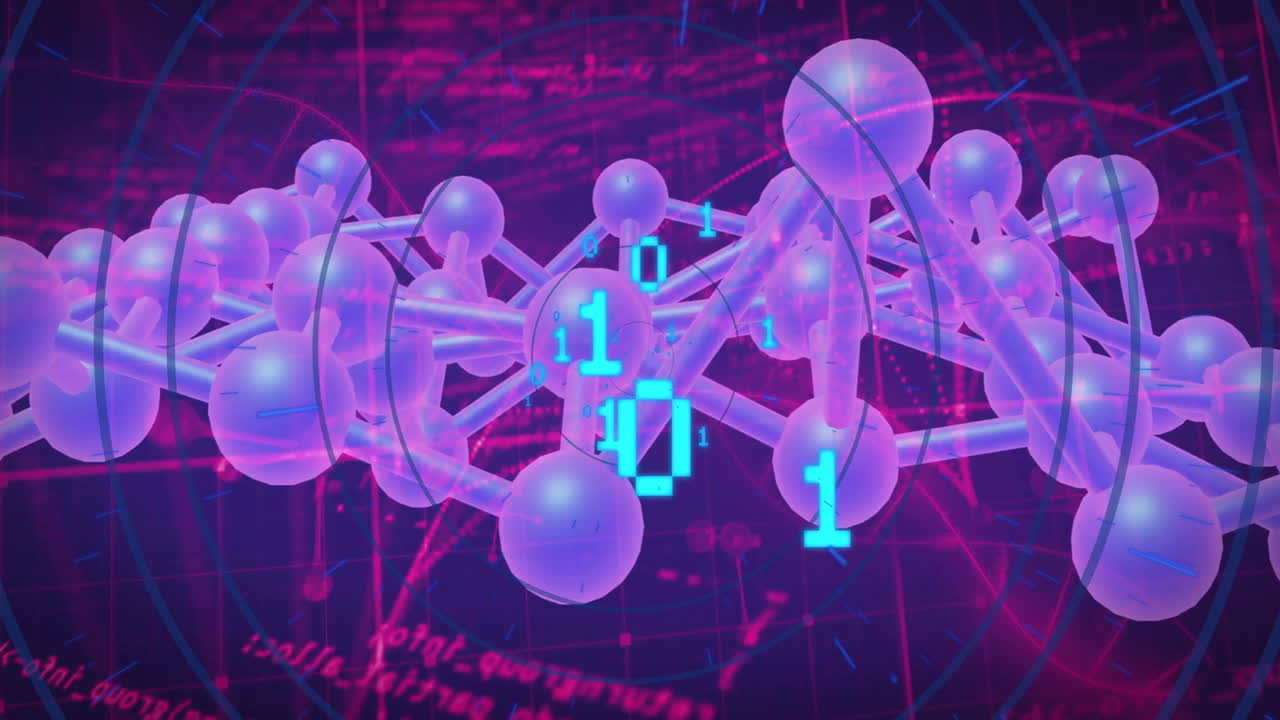 데이터 프로세싱의 애니메이션 및 연결을 통해 이진 코딩