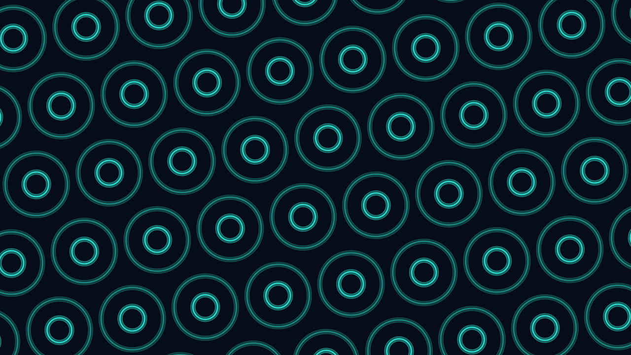 An intricate blue circular design against a black background, consisting of small circles evenly distributed in a circular pattern, creating a visually captivating aesthetic