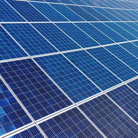 detail shot of solar panel