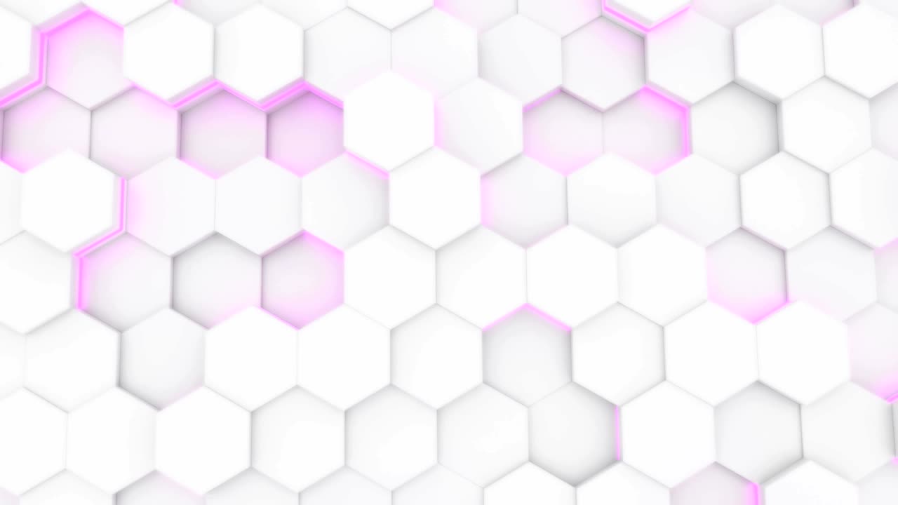 4K Abstract Tech Honeycomb Grid.