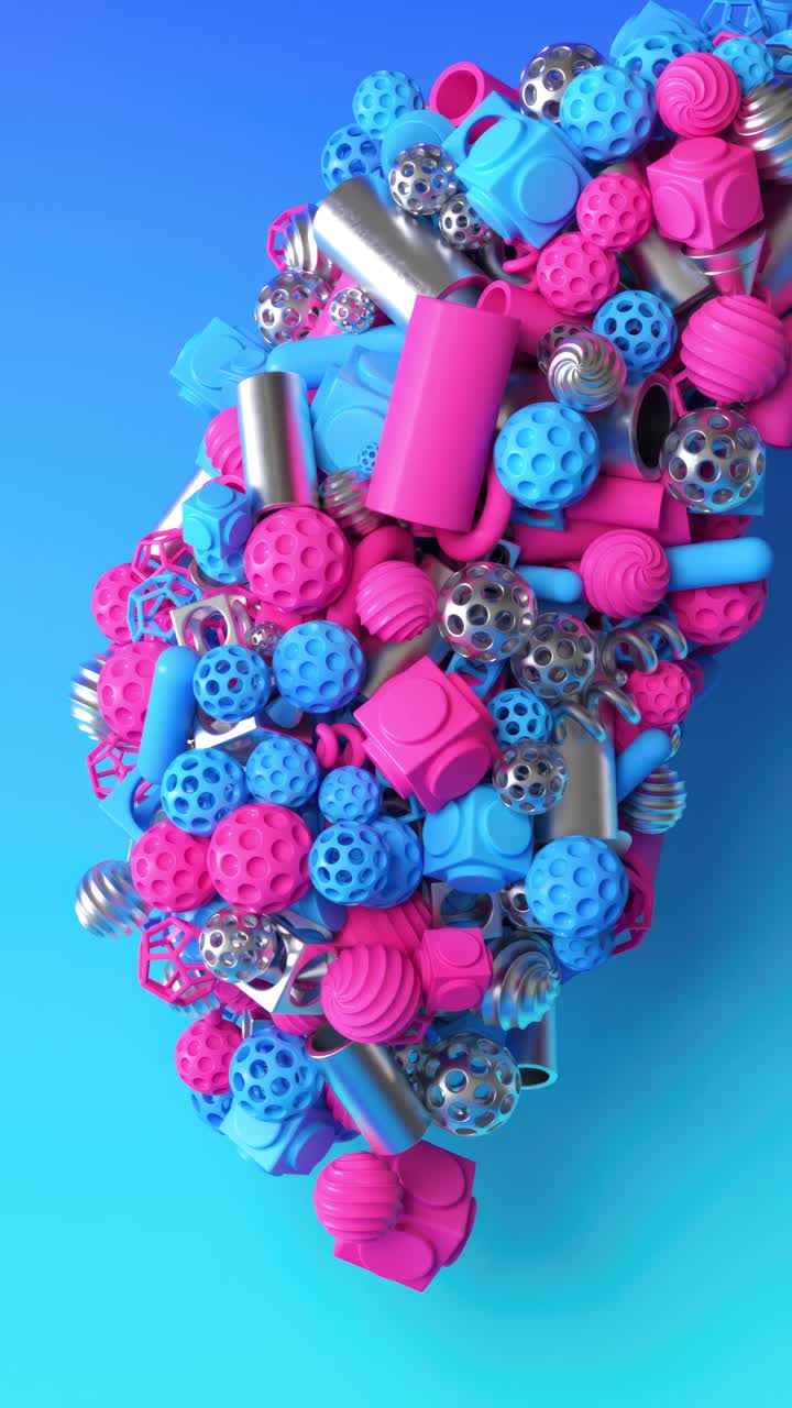 추상적인 다채로운 기하학적 모양