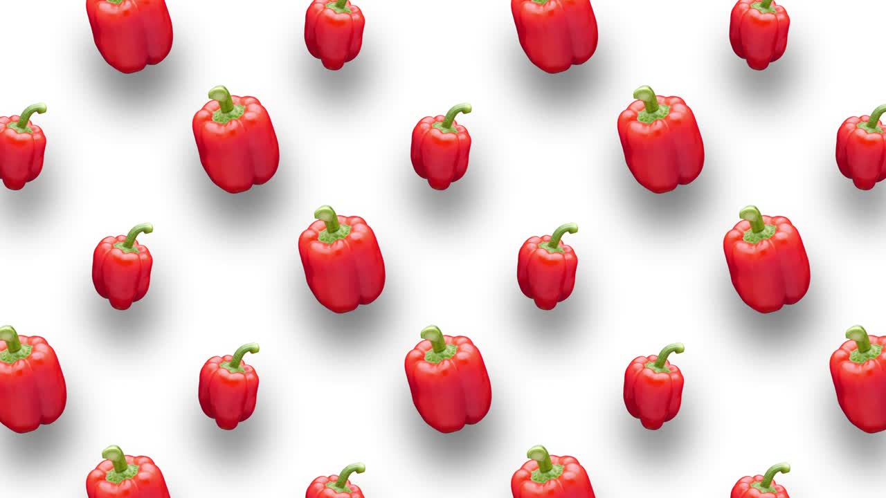 달한 벨 페퍼 애니메이션 배경