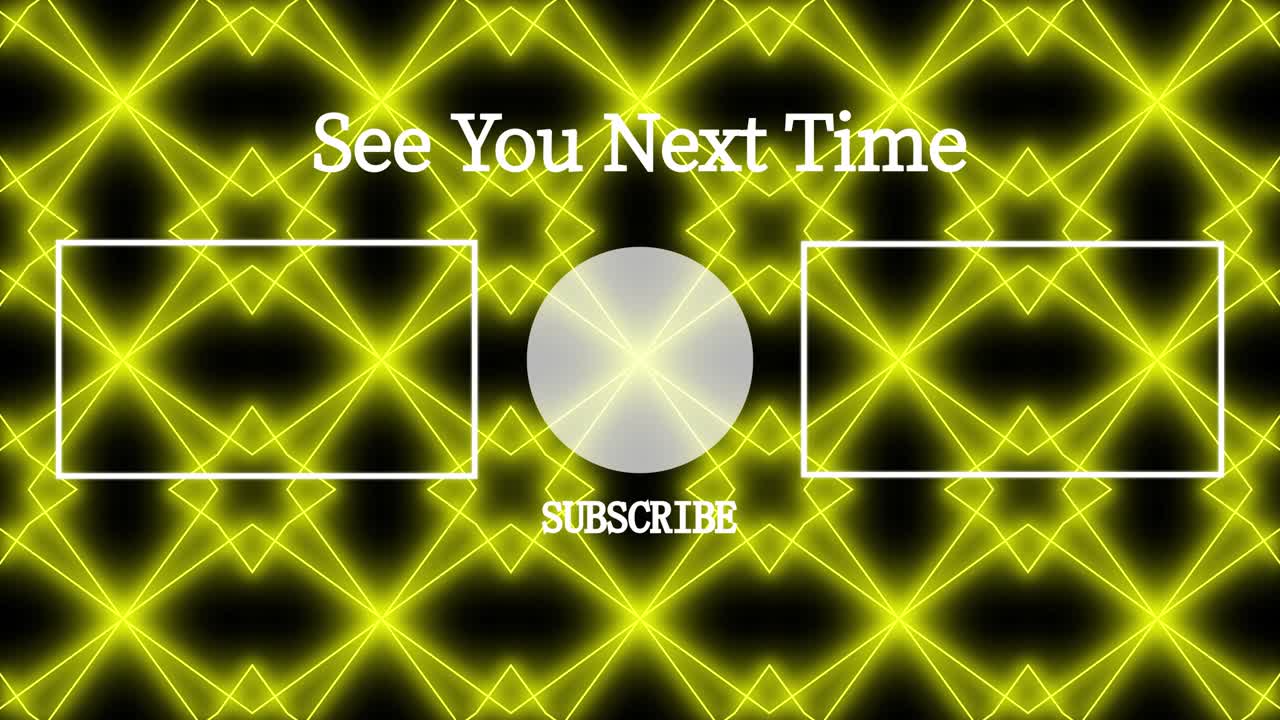 기하학적 패턴 검은 배경 엔드 카드 모션 그래픽