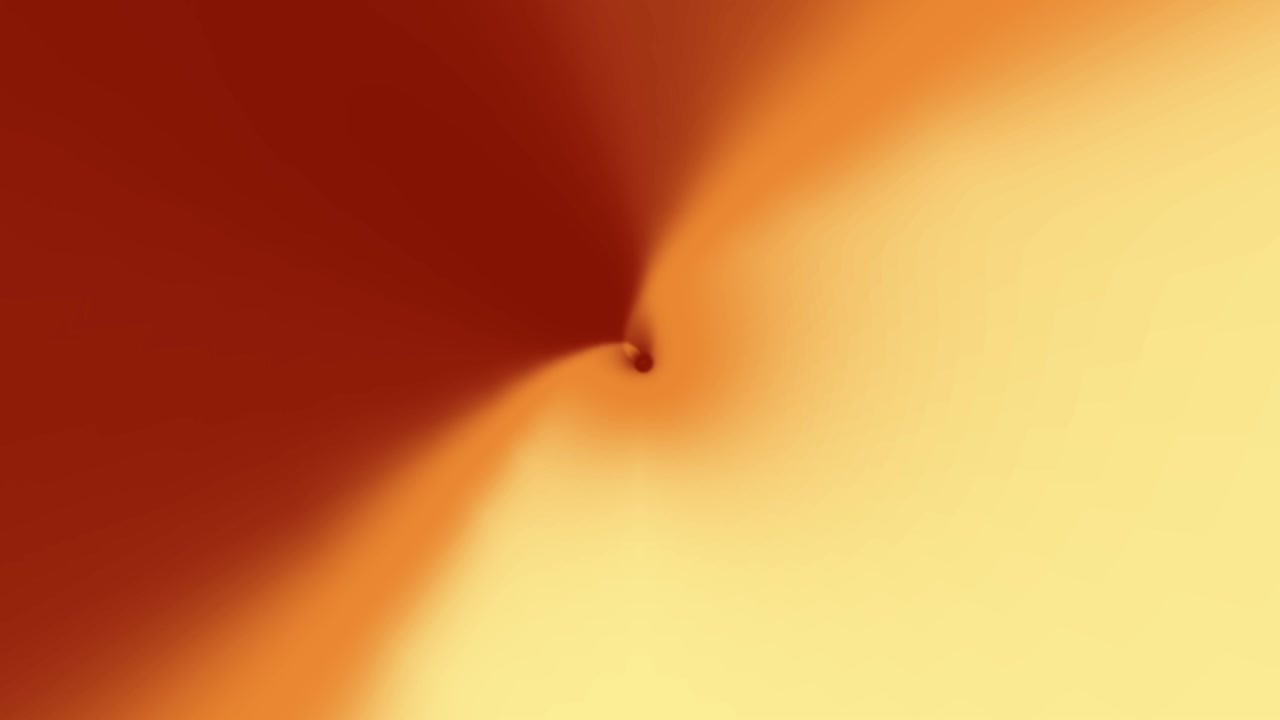 rayos de luz dorados de alta velocidad en bucle girando en la pantalla