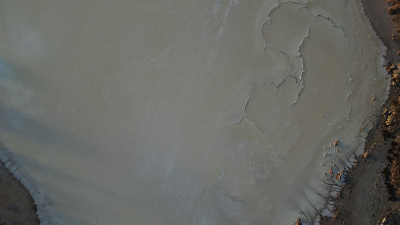 Details of dried Salt Lake near Esperance in Western Australia