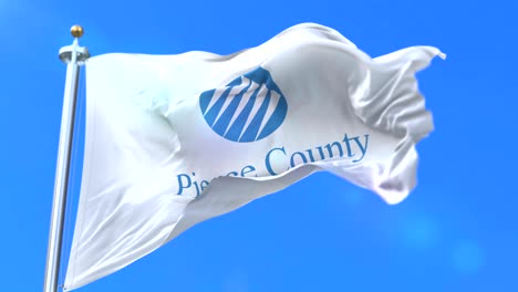 flag of pierce county, state of washington, in united states - loop