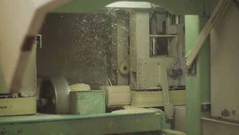 woodworking machine in action