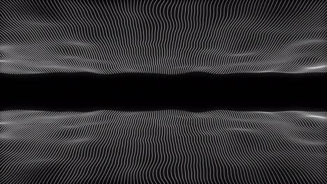 fondo de campo de partículas abstractas en bucle colorido con canal alfa 4k