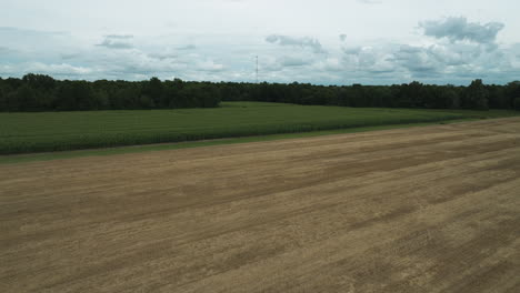 Paisaje-Rural-Con-Tierras-De-Cultivo-Cerca-De-Lamar-En-El-Condado-De-Barton,-Missouri,-Estados-Unidos