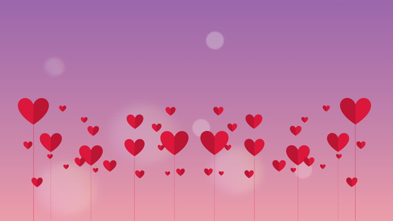 사랑의 심장 패턴으로 발렌타인 카드