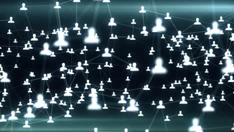 red de conexiones entre personas