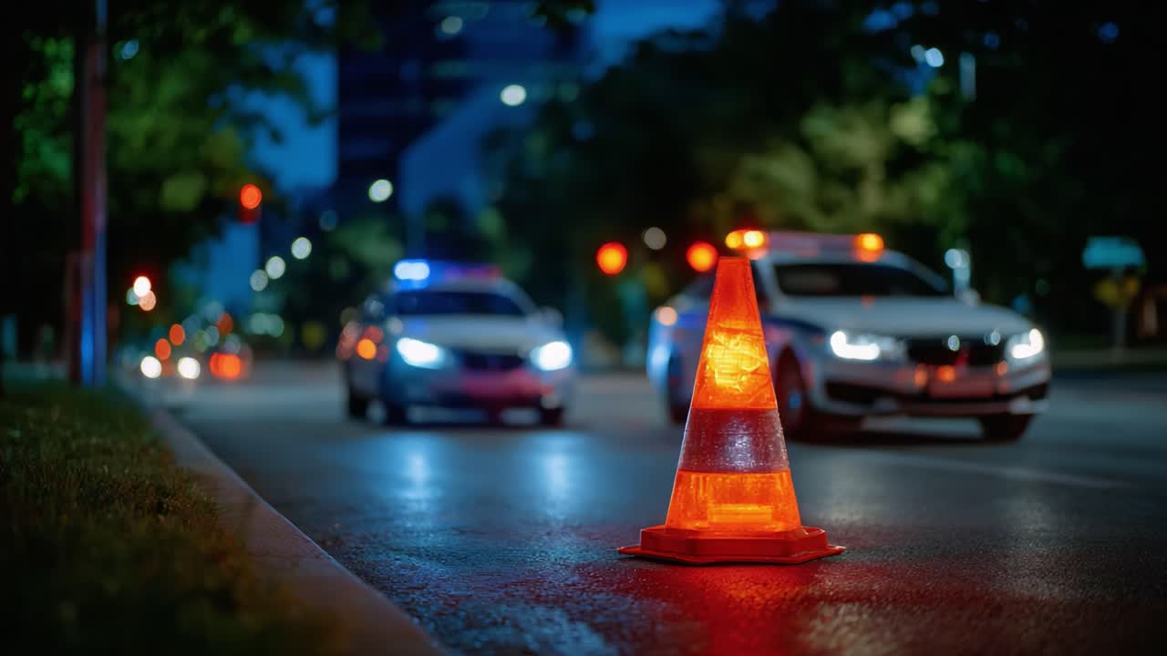 Traffic Situations at Night: A Focus on Emergency Response Vehicles and Warning Cones in Urban Settings Under Night Lighting Conditions