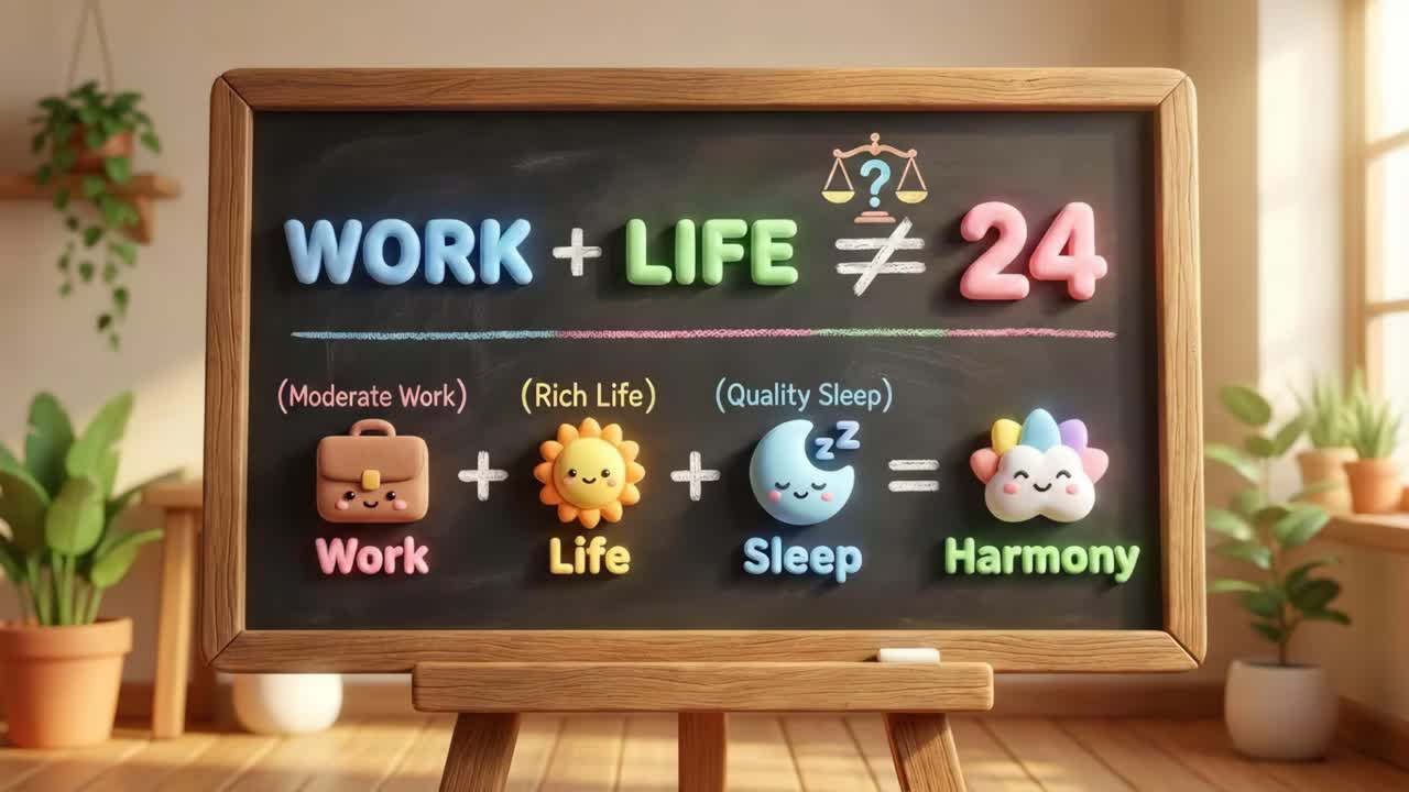 Conceptual Art on Work-Life Balance