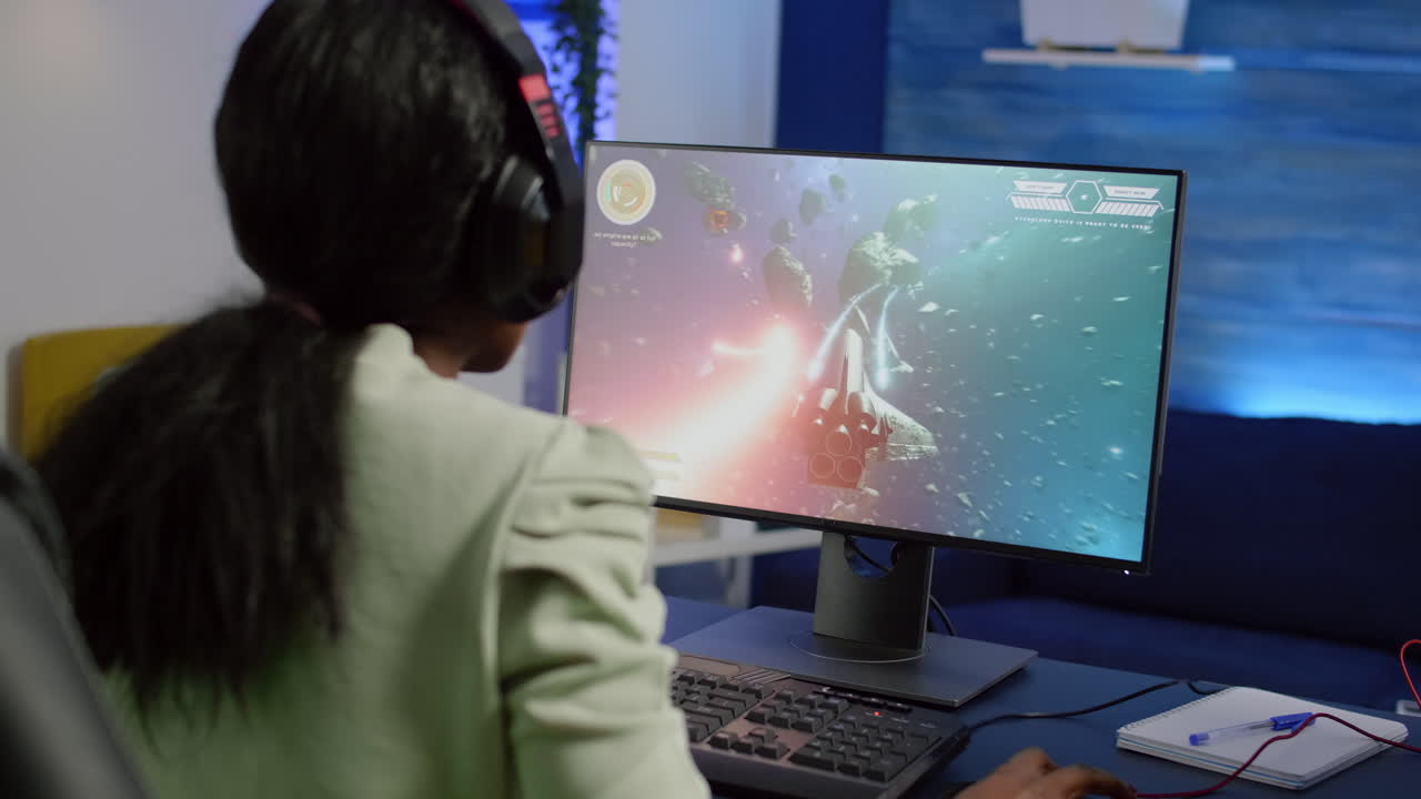 Nevous pro african cyber losing videogame