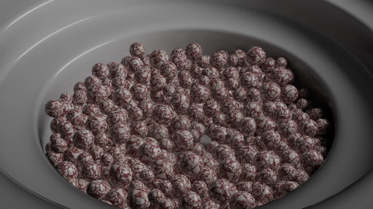 콘센트릭 디자인의 추상적인 대리석 구