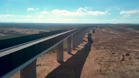 aerial view of a viaduct in spain