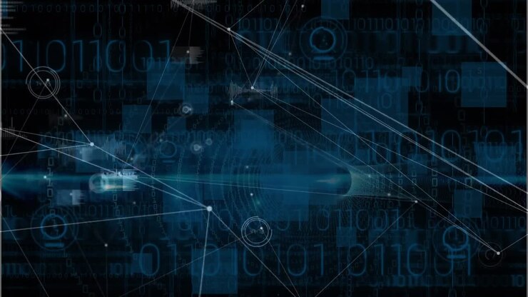 Animation of data processing over network of connections