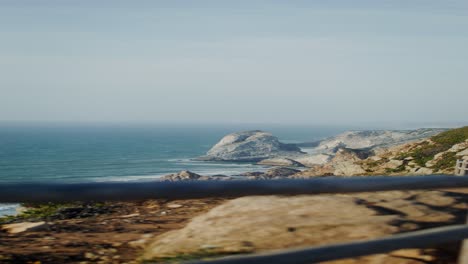 vista de la costa de cabo da roca, en portugal