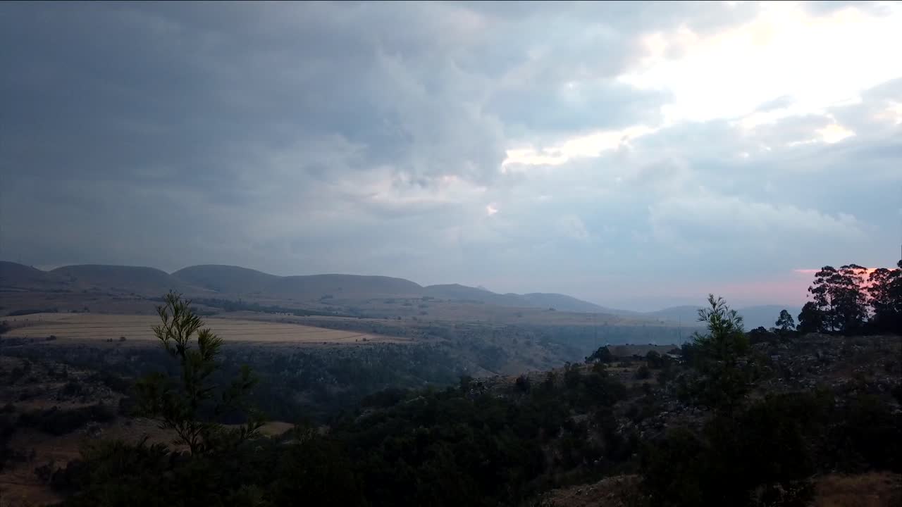 무인 항공기 공중 하이퍼 랩스 주야간 산맥