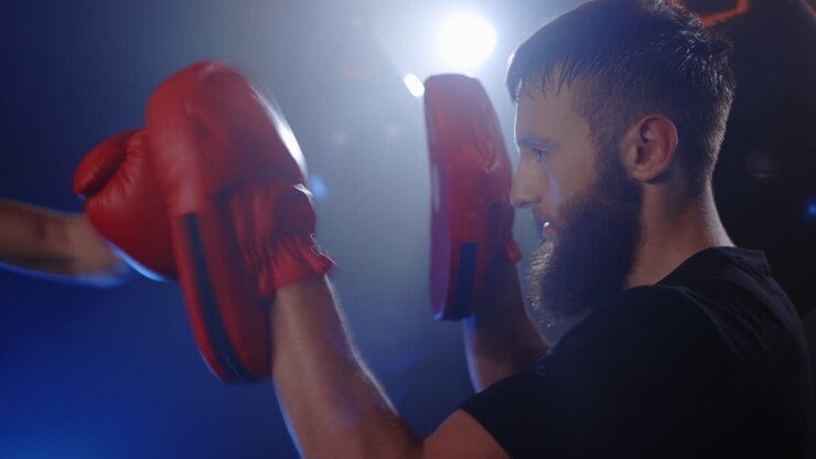 sessione di allenamento di boxe