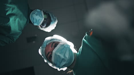 surgical team in operating room