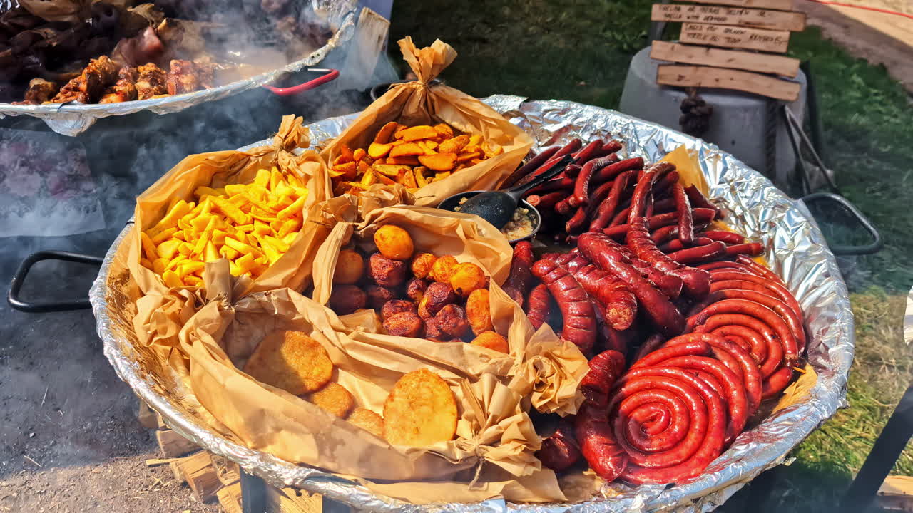 Food meal BBQ barbeque meat buffet carnivore diet feast event outdoor cooking