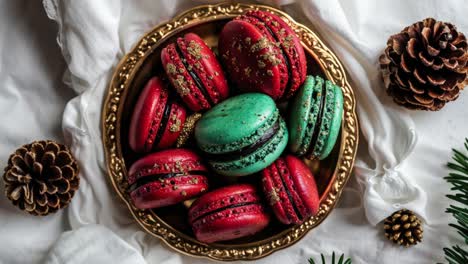 christmas macarons