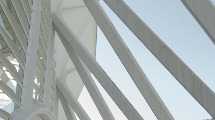 Tilt detail shot of architecture of the prince