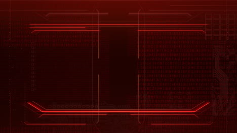 cyberpunk animation background with computer matrix numbers and grid 1