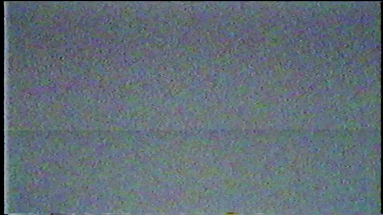 Analog Television Static with Horizontal Lines and Noise