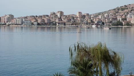 sarande, albanian rivera on the albania coast