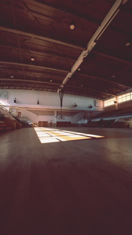 empty basketball court