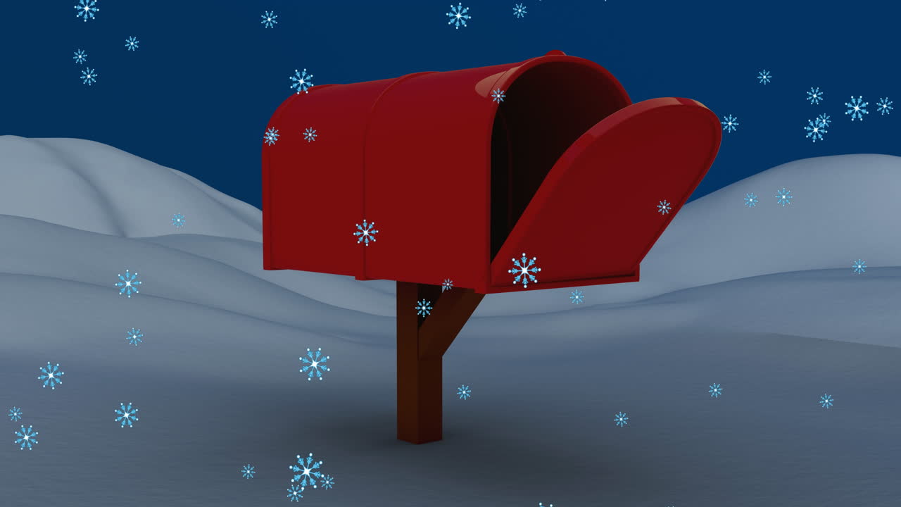 겨울 풍경의 애니메이션